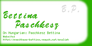 bettina paschkesz business card